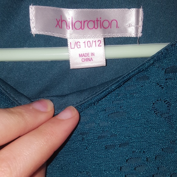 Xhilaration Aqua patterned dress - Picture 2 of 5